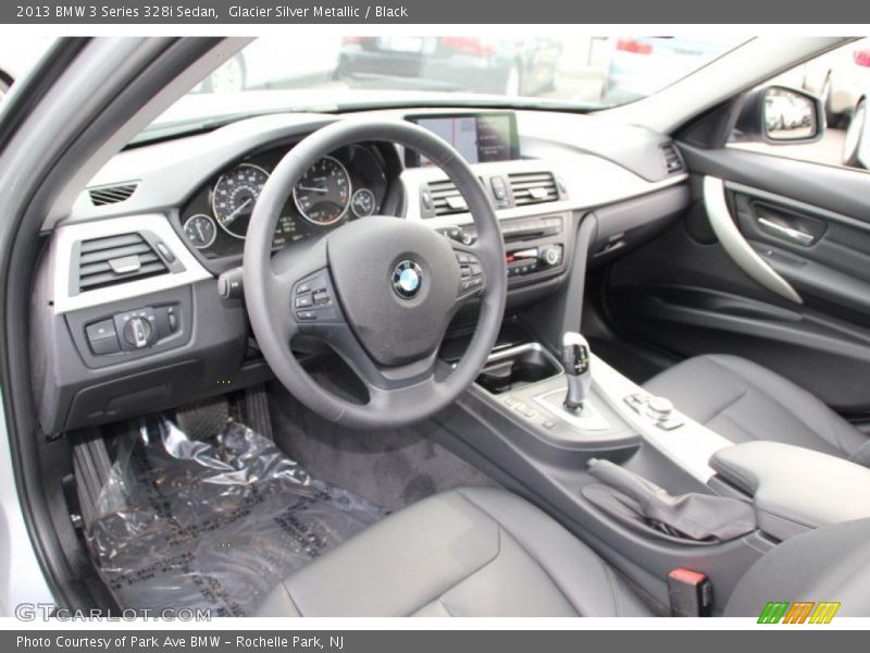 Glacier Silver Metallic / Black 2013 BMW 3 Series 328i Sedan