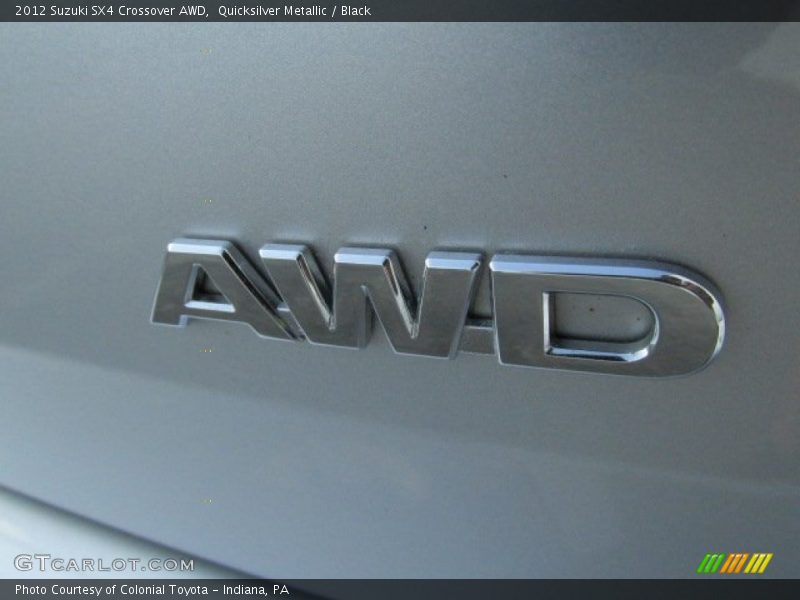 Quicksilver Metallic / Black 2012 Suzuki SX4 Crossover AWD