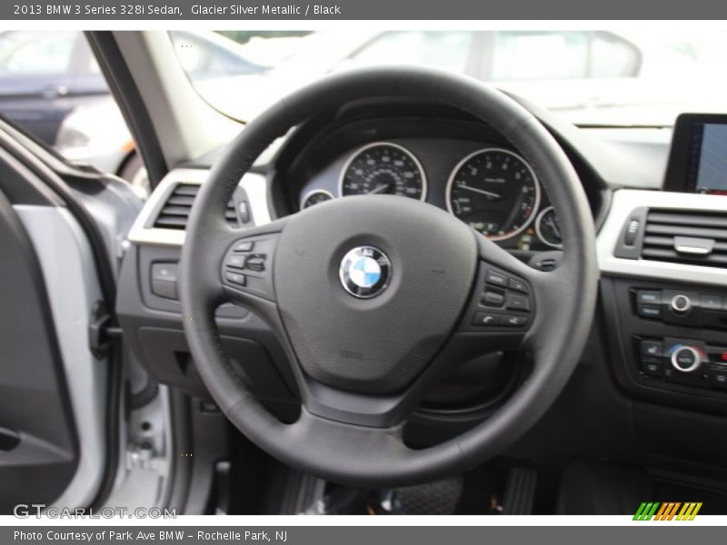 Glacier Silver Metallic / Black 2013 BMW 3 Series 328i Sedan