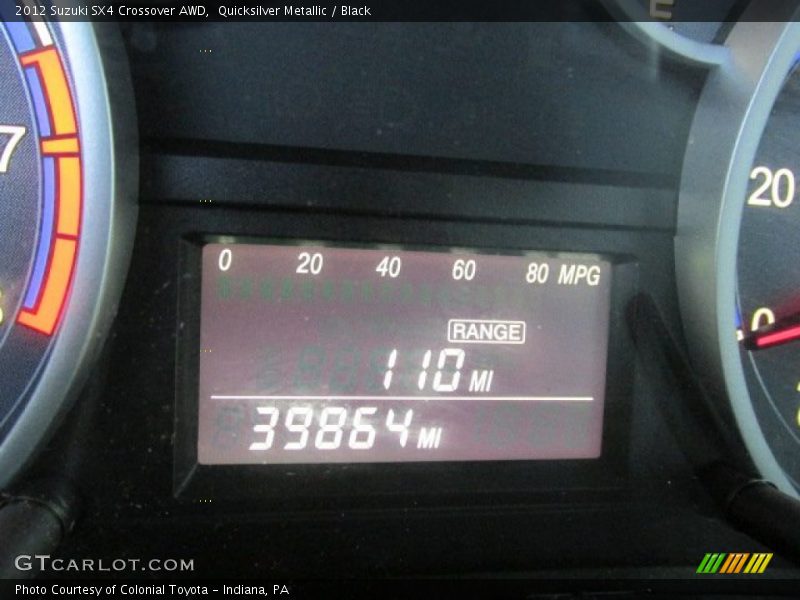 Quicksilver Metallic / Black 2012 Suzuki SX4 Crossover AWD