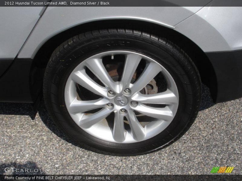 Diamond Silver / Black 2012 Hyundai Tucson Limited AWD