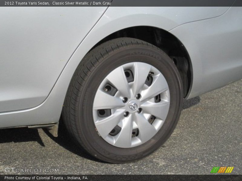 Classic Silver Metallic / Dark Gray 2012 Toyota Yaris Sedan