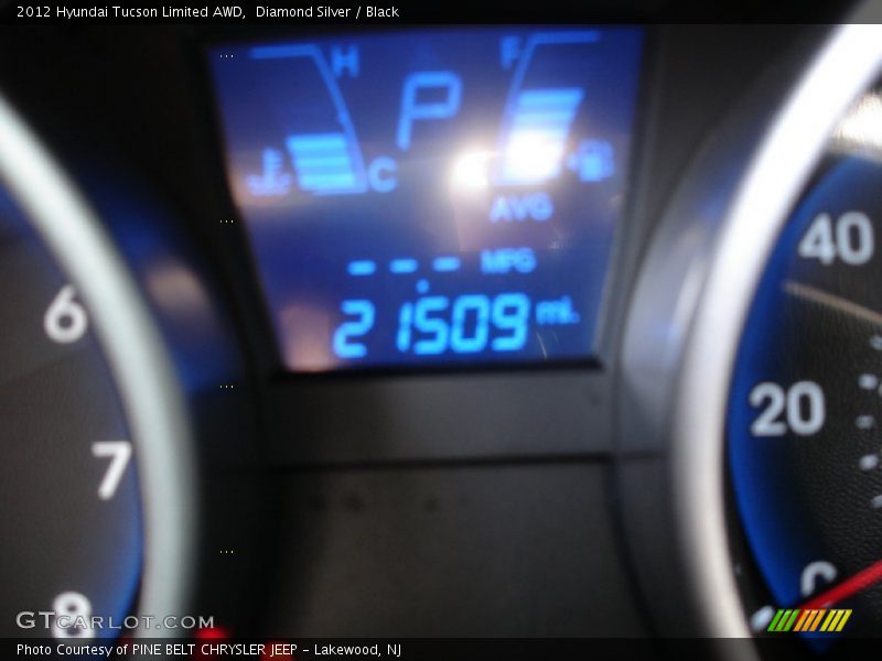 Diamond Silver / Black 2012 Hyundai Tucson Limited AWD