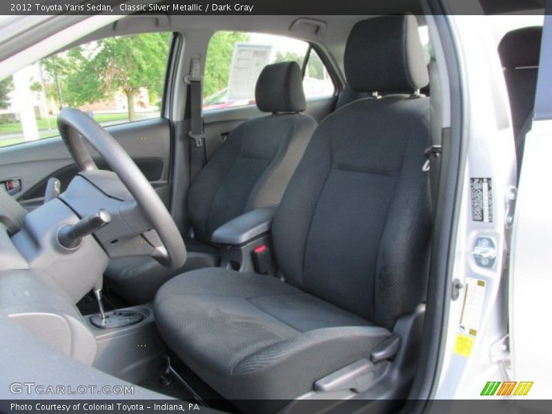 Classic Silver Metallic / Dark Gray 2012 Toyota Yaris Sedan