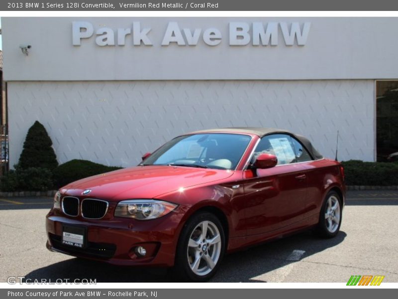 Vermilion Red Metallic / Coral Red 2013 BMW 1 Series 128i Convertible