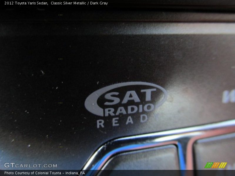 Classic Silver Metallic / Dark Gray 2012 Toyota Yaris Sedan