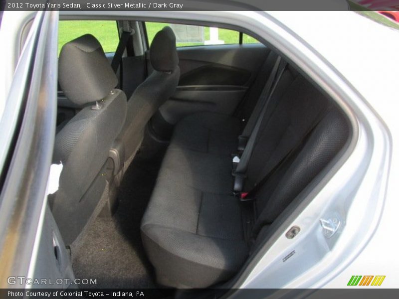 Classic Silver Metallic / Dark Gray 2012 Toyota Yaris Sedan