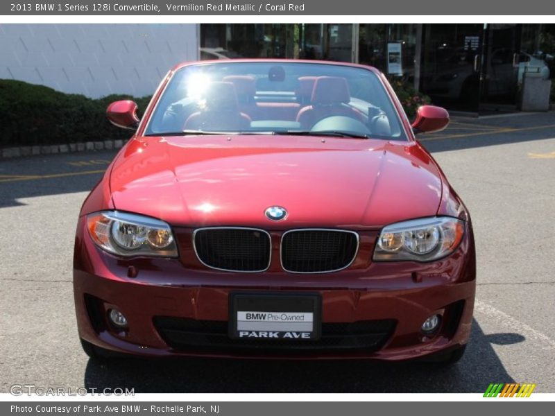 Vermilion Red Metallic / Coral Red 2013 BMW 1 Series 128i Convertible