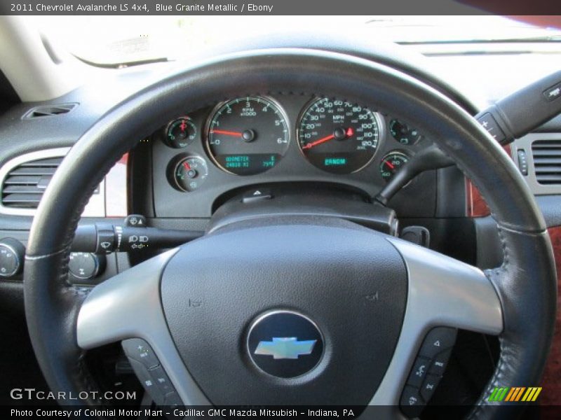 Blue Granite Metallic / Ebony 2011 Chevrolet Avalanche LS 4x4