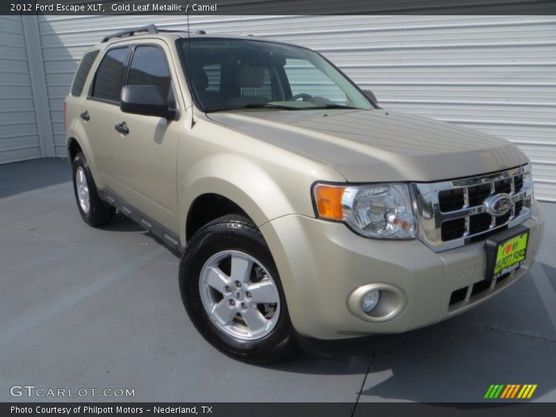 Gold Leaf Metallic / Camel 2012 Ford Escape XLT