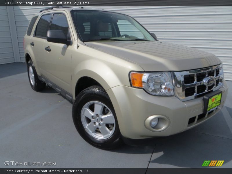 Gold Leaf Metallic / Camel 2012 Ford Escape XLT