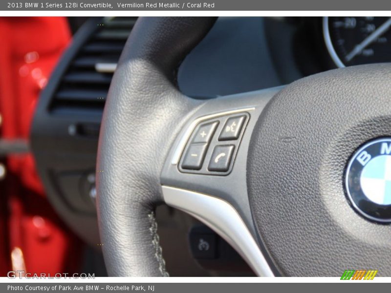 Vermilion Red Metallic / Coral Red 2013 BMW 1 Series 128i Convertible