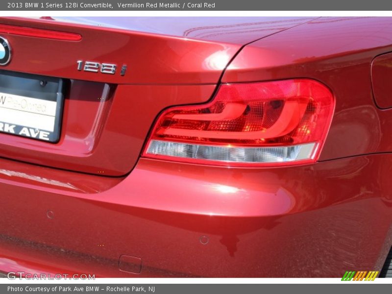 Vermilion Red Metallic / Coral Red 2013 BMW 1 Series 128i Convertible