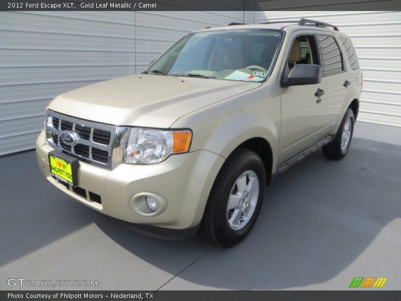 Gold Leaf Metallic / Camel 2012 Ford Escape XLT