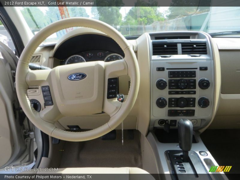 Gold Leaf Metallic / Camel 2012 Ford Escape XLT