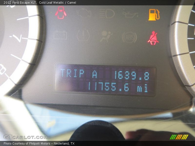 Gold Leaf Metallic / Camel 2012 Ford Escape XLT
