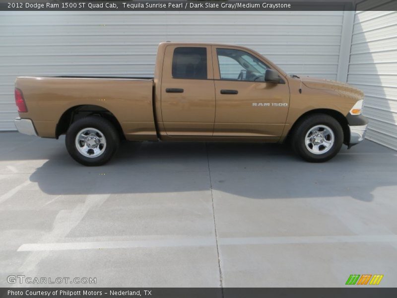 Tequila Sunrise Pearl / Dark Slate Gray/Medium Graystone 2012 Dodge Ram 1500 ST Quad Cab