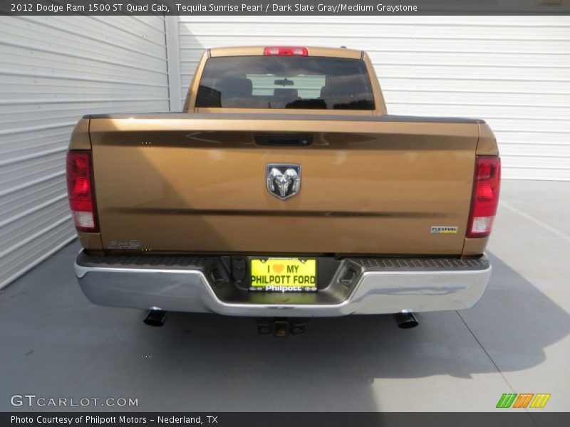 Tequila Sunrise Pearl / Dark Slate Gray/Medium Graystone 2012 Dodge Ram 1500 ST Quad Cab