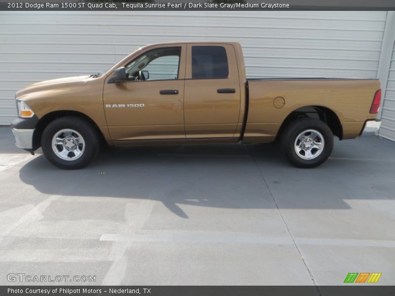Tequila Sunrise Pearl / Dark Slate Gray/Medium Graystone 2012 Dodge Ram 1500 ST Quad Cab