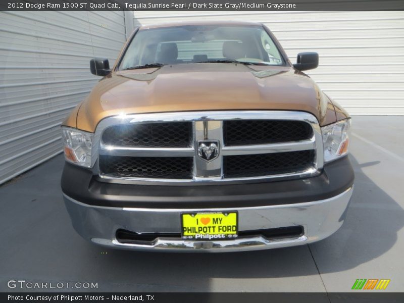 Tequila Sunrise Pearl / Dark Slate Gray/Medium Graystone 2012 Dodge Ram 1500 ST Quad Cab