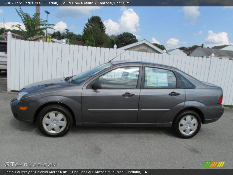 Liquid Grey Metallic / Charcoal/Light Flint 2007 Ford Focus ZX4 SE Sedan