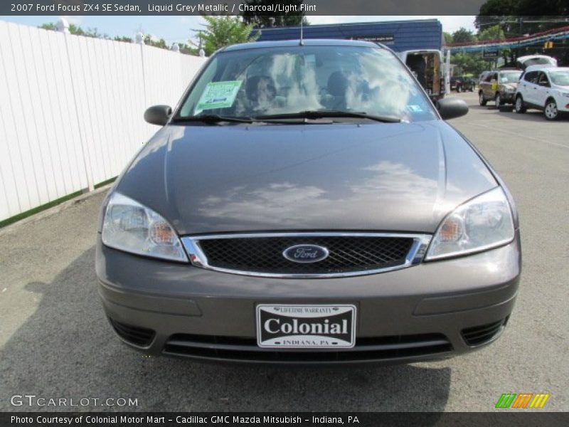 Liquid Grey Metallic / Charcoal/Light Flint 2007 Ford Focus ZX4 SE Sedan
