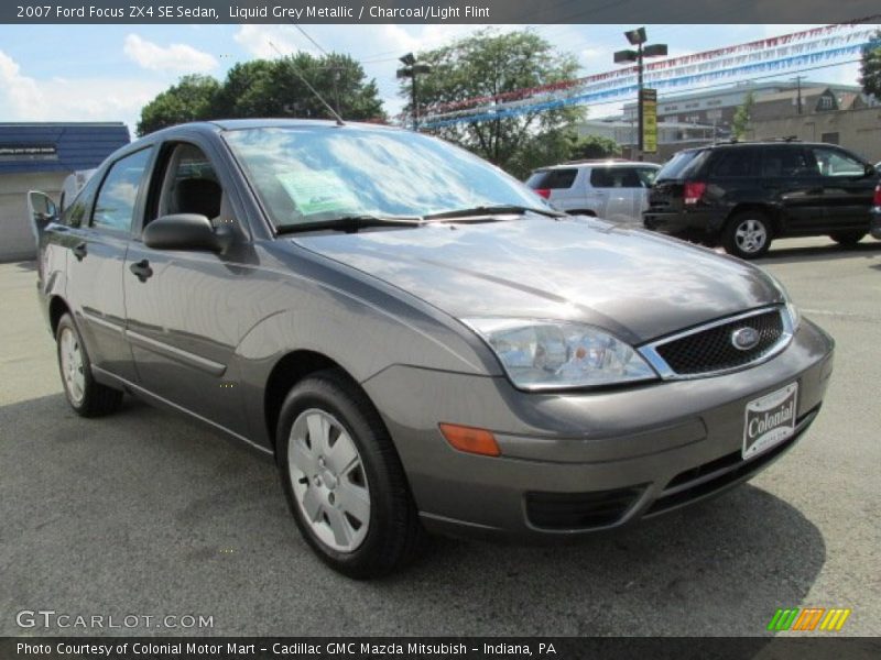 Liquid Grey Metallic / Charcoal/Light Flint 2007 Ford Focus ZX4 SE Sedan