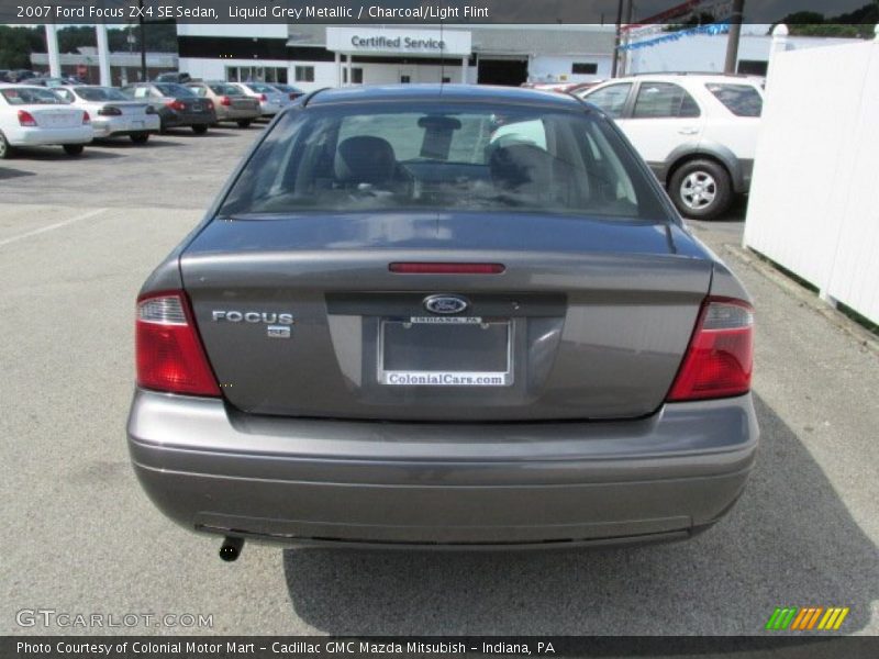 Liquid Grey Metallic / Charcoal/Light Flint 2007 Ford Focus ZX4 SE Sedan