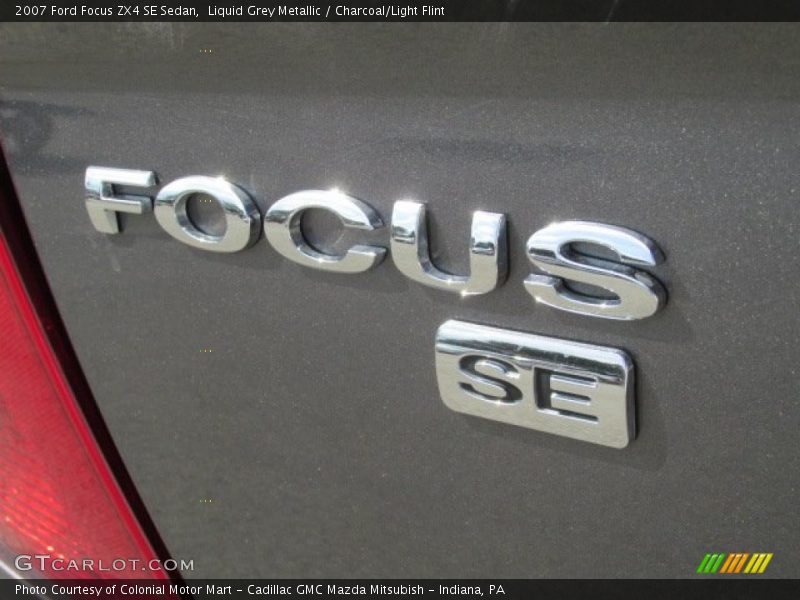 Liquid Grey Metallic / Charcoal/Light Flint 2007 Ford Focus ZX4 SE Sedan