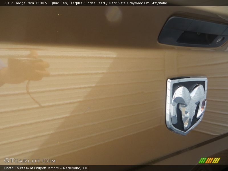 Tequila Sunrise Pearl / Dark Slate Gray/Medium Graystone 2012 Dodge Ram 1500 ST Quad Cab