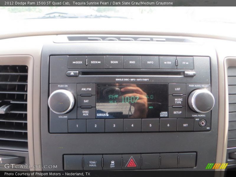 Tequila Sunrise Pearl / Dark Slate Gray/Medium Graystone 2012 Dodge Ram 1500 ST Quad Cab