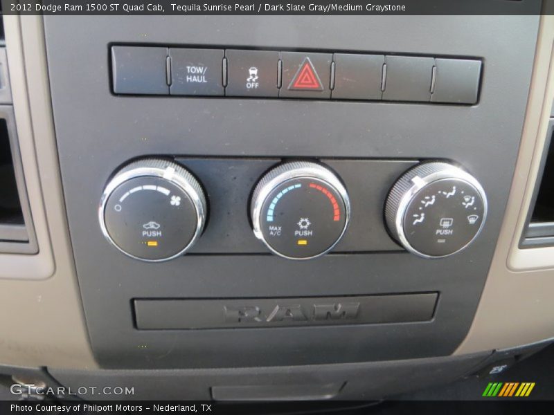 Tequila Sunrise Pearl / Dark Slate Gray/Medium Graystone 2012 Dodge Ram 1500 ST Quad Cab