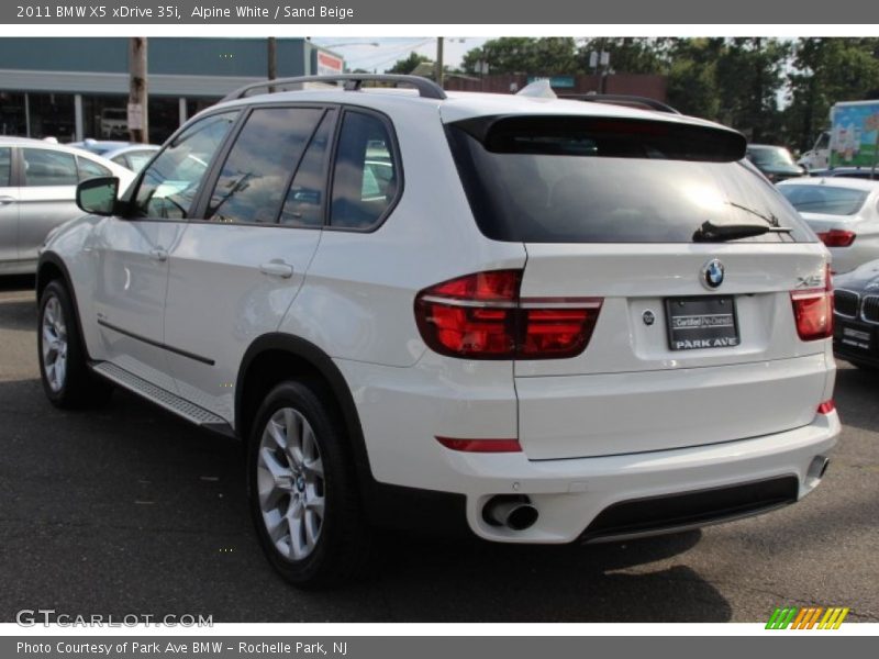 Alpine White / Sand Beige 2011 BMW X5 xDrive 35i