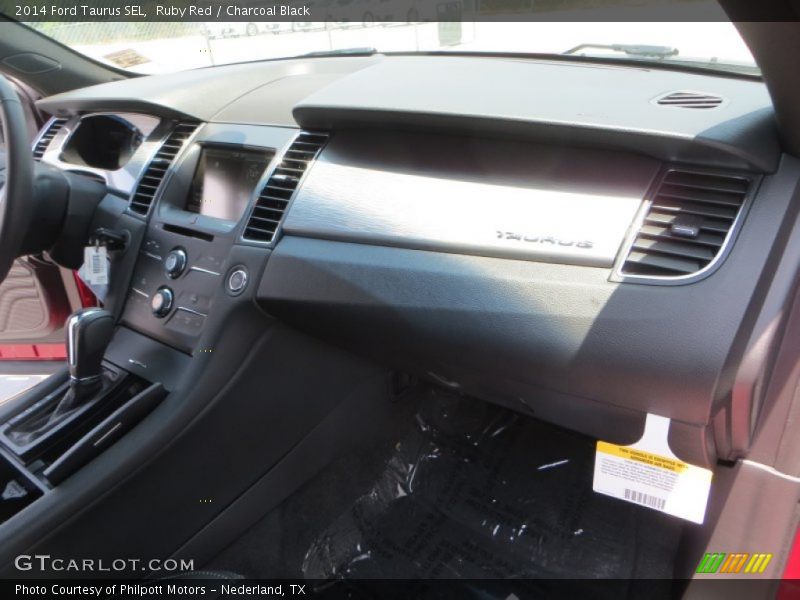 Ruby Red / Charcoal Black 2014 Ford Taurus SEL