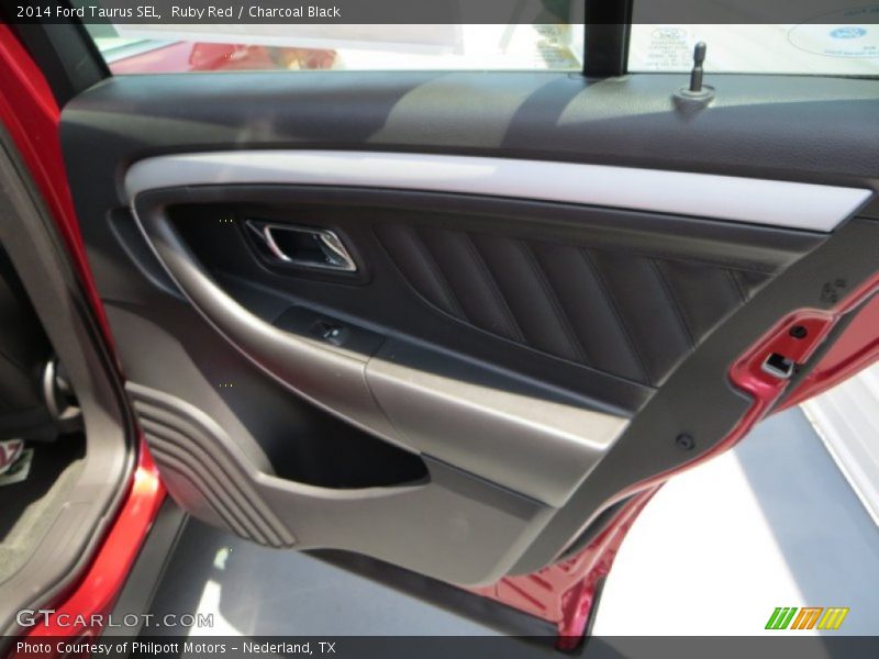 Ruby Red / Charcoal Black 2014 Ford Taurus SEL