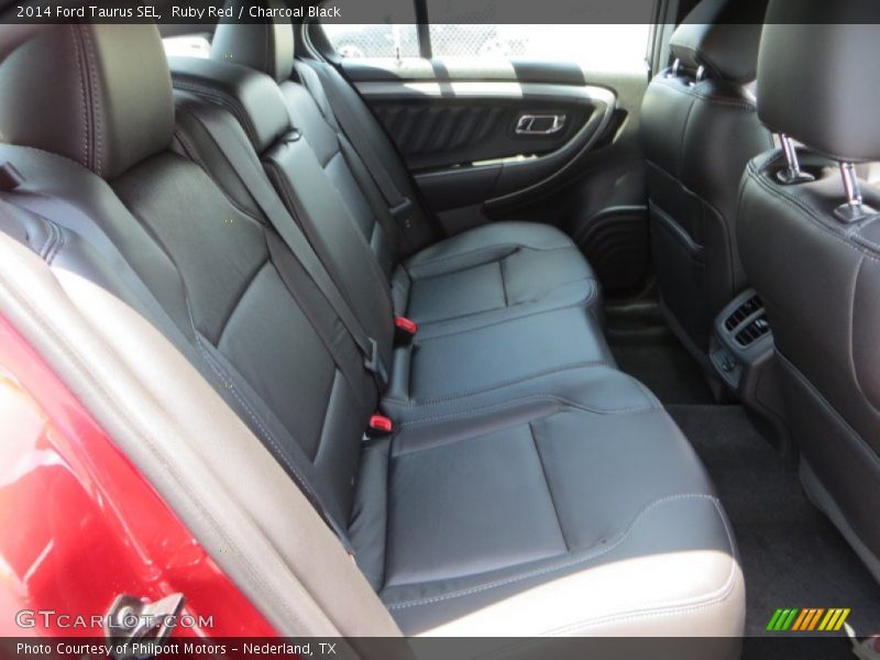 Ruby Red / Charcoal Black 2014 Ford Taurus SEL