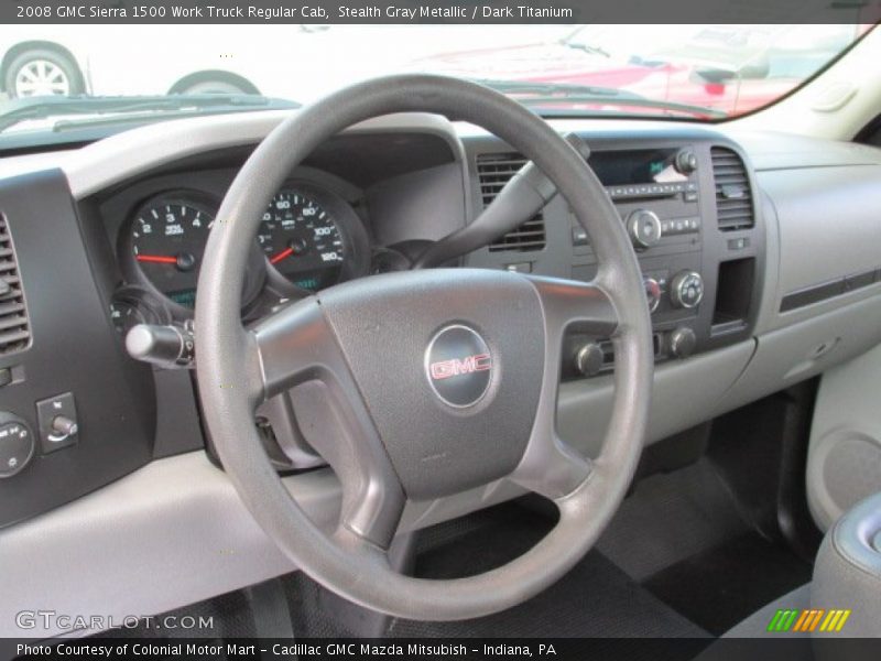 Stealth Gray Metallic / Dark Titanium 2008 GMC Sierra 1500 Work Truck Regular Cab
