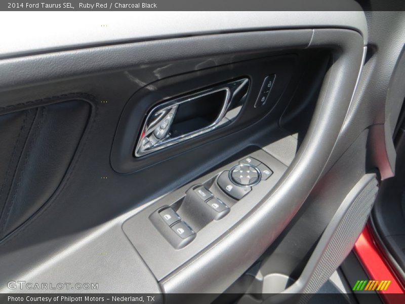 Ruby Red / Charcoal Black 2014 Ford Taurus SEL