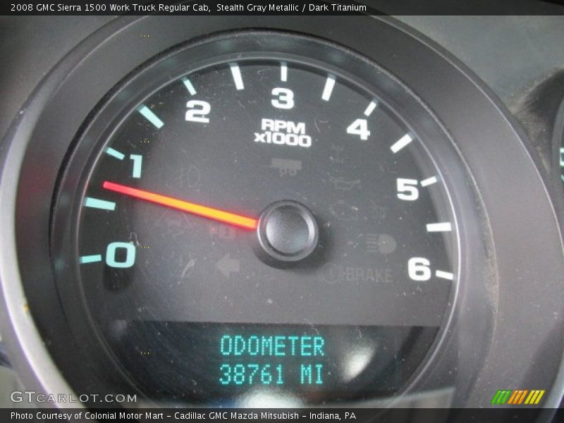 Stealth Gray Metallic / Dark Titanium 2008 GMC Sierra 1500 Work Truck Regular Cab