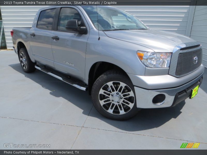 Silver Sky Metallic / Graphite 2013 Toyota Tundra Texas Edition CrewMax