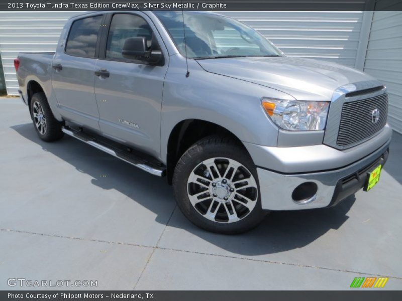 Silver Sky Metallic / Graphite 2013 Toyota Tundra Texas Edition CrewMax