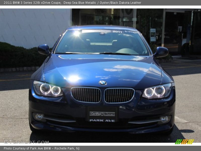 Deep Sea Blue Metallic / Oyster/Black Dakota Leather 2011 BMW 3 Series 328i xDrive Coupe