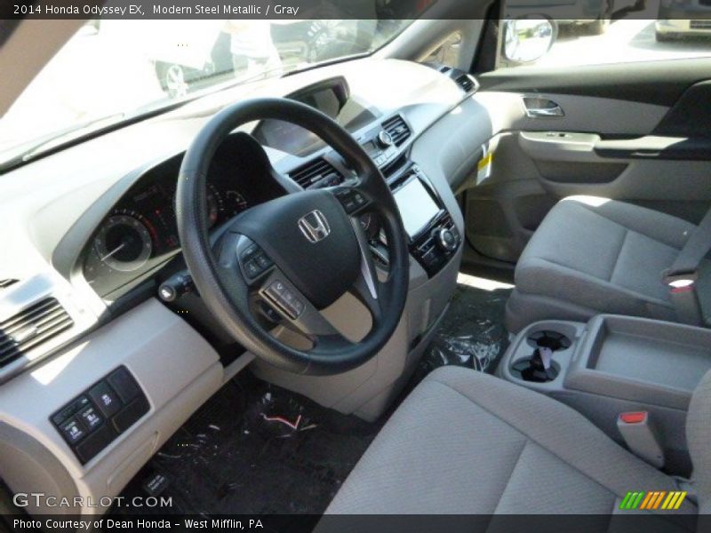 Modern Steel Metallic / Gray 2014 Honda Odyssey EX