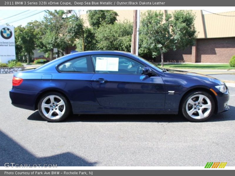 Deep Sea Blue Metallic / Oyster/Black Dakota Leather 2011 BMW 3 Series 328i xDrive Coupe