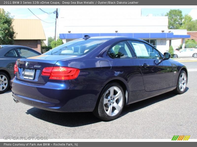 Deep Sea Blue Metallic / Oyster/Black Dakota Leather 2011 BMW 3 Series 328i xDrive Coupe