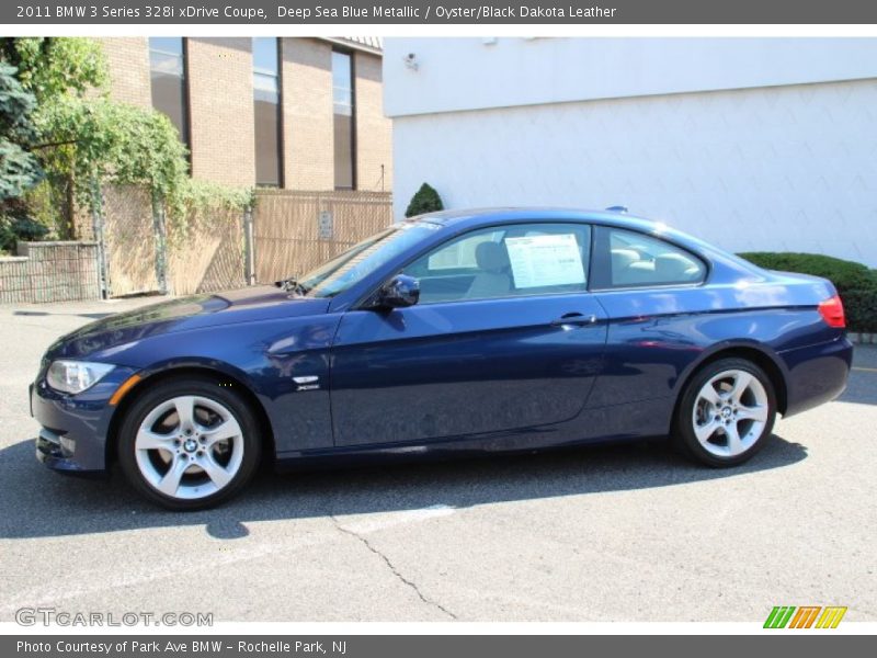 Deep Sea Blue Metallic / Oyster/Black Dakota Leather 2011 BMW 3 Series 328i xDrive Coupe
