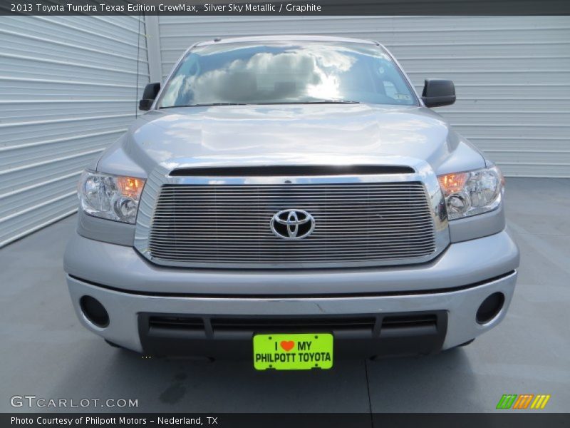 Silver Sky Metallic / Graphite 2013 Toyota Tundra Texas Edition CrewMax