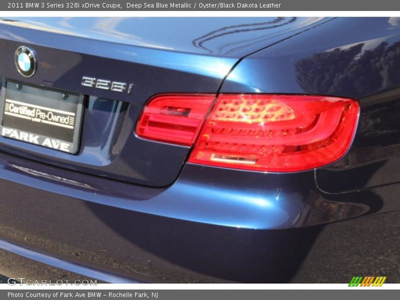 Deep Sea Blue Metallic / Oyster/Black Dakota Leather 2011 BMW 3 Series 328i xDrive Coupe