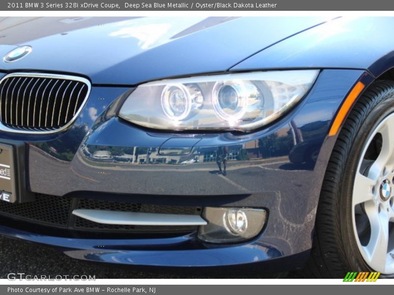 Deep Sea Blue Metallic / Oyster/Black Dakota Leather 2011 BMW 3 Series 328i xDrive Coupe