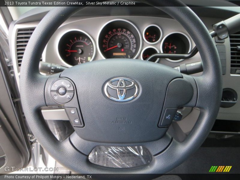 Silver Sky Metallic / Graphite 2013 Toyota Tundra Texas Edition CrewMax